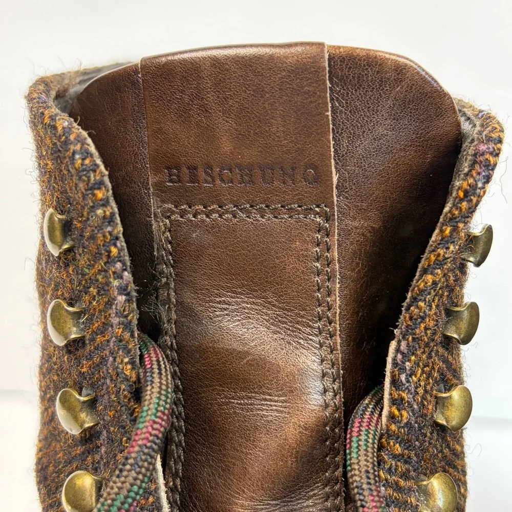 Heschung Ginkgo Brown Leather Split Toe Dress Boots Men's US 7 / UK 5.5 / EU 40 - Picture 5 of 16